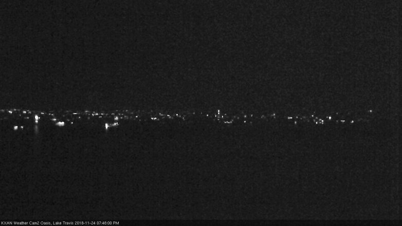 Lake Travis webcam, November 24, 2018 6:50 PM CT