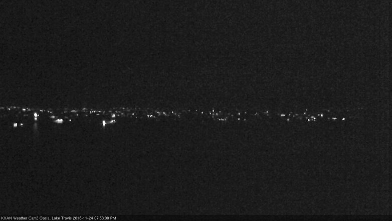 Lake Travis webcam, November 24, 2018 6:55 PM CT