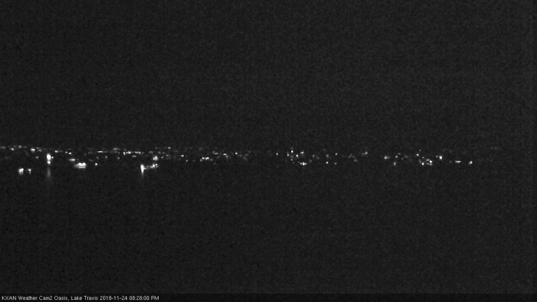Lake Travis webcam, November 24, 2018 7:30 PM CT