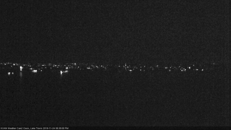 Lake Travis webcam, November 24, 2018 7:40 PM CT