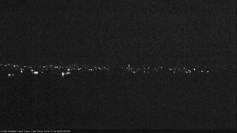 Lake Travis webcam, November 24, 2018 7:55 PM CT