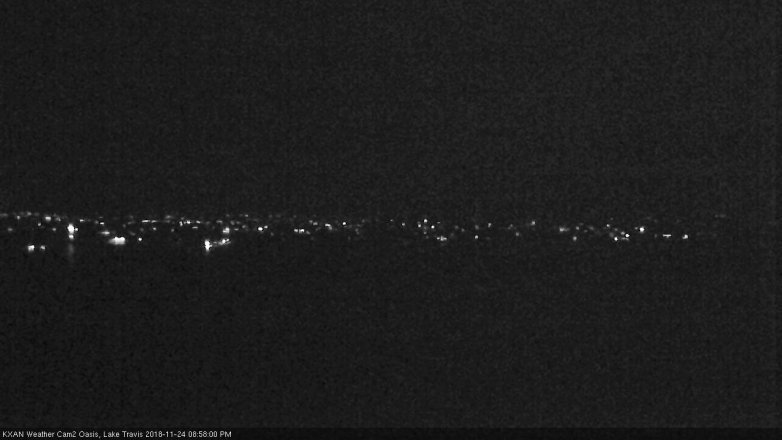 Lake Travis webcam, November 24, 2018 8:00 PM CT