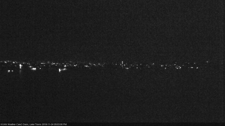 Lake Travis webcam, November 24, 2018 8:05 PM CT