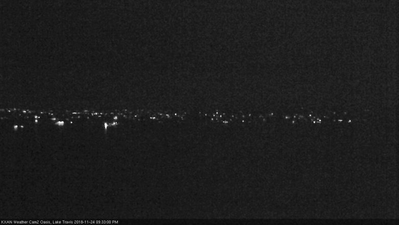 Lake Travis webcam, November 24, 2018 8:35 PM CT