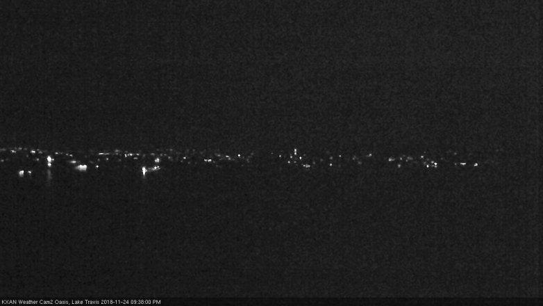 Lake Travis webcam, November 24, 2018 8:40 PM CT