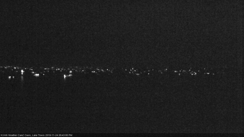 Lake Travis webcam, November 24, 2018 8:45 PM CT