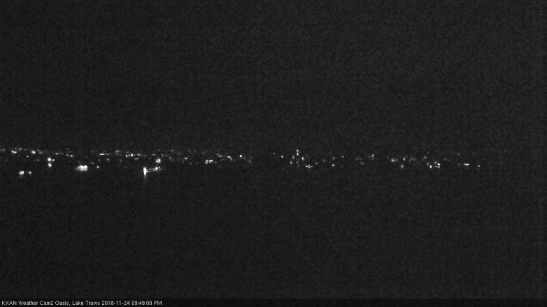 Lake Travis webcam, November 24, 2018 8:50 PM CT
