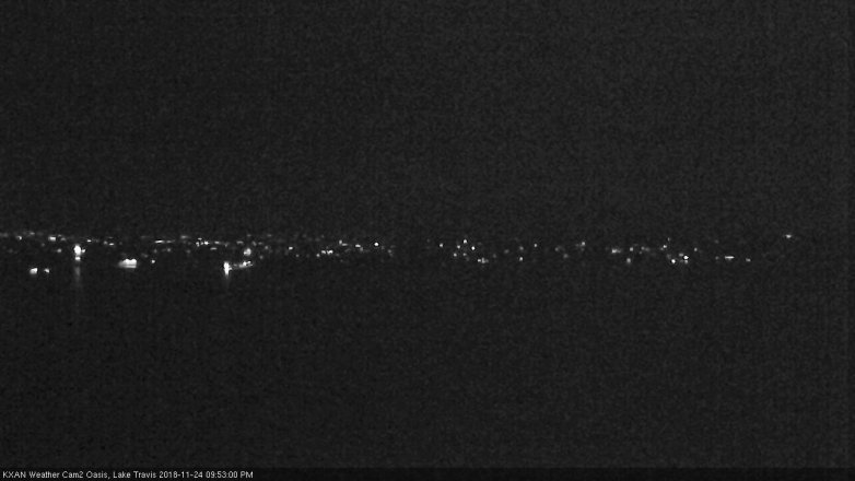Lake Travis webcam, November 24, 2018 8:55 PM CT