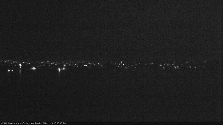 Lake Travis webcam, November 24, 2018 9:05 PM CT