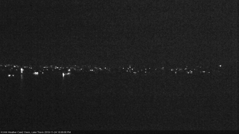 Lake Travis webcam, November 24, 2018 9:10 PM CT