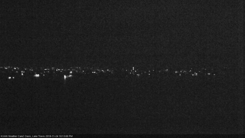 Lake Travis webcam, November 24, 2018 9:15 PM CT