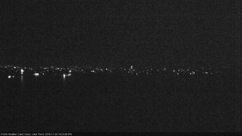 Lake Travis webcam, November 24, 2018 9:25 PM CT