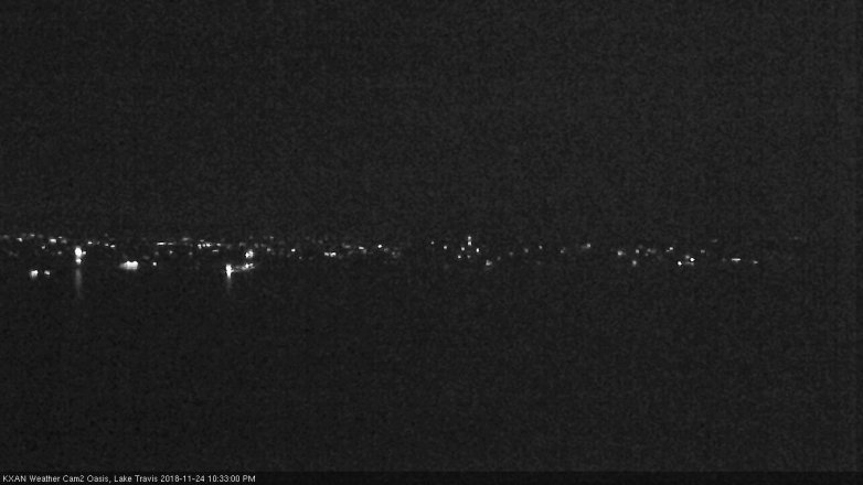 Lake Travis webcam, November 24, 2018 9:35 PM CT