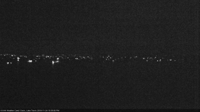 Lake Travis webcam, November 24, 2018 9:40 PM CT