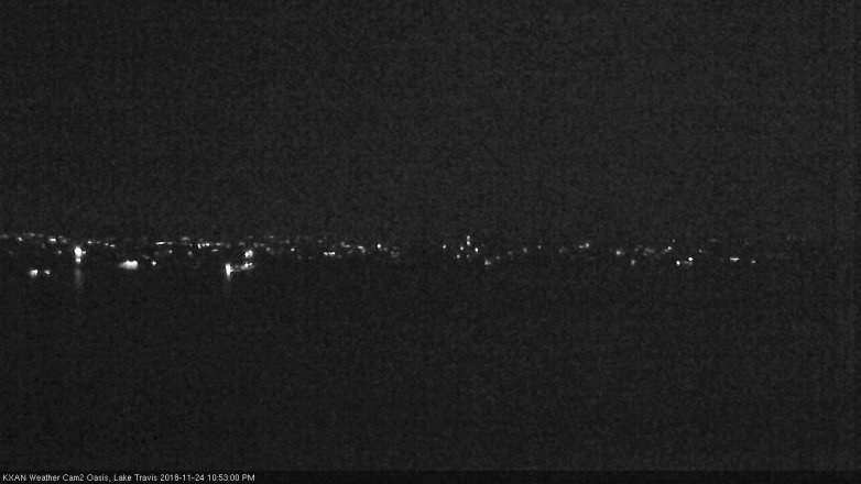 Lake Travis webcam, November 24, 2018 9:55 PM CT