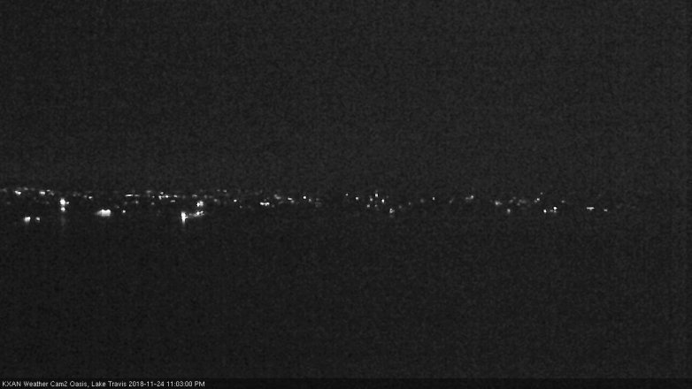 Lake Travis webcam, November 24, 2018 10:05 PM CT