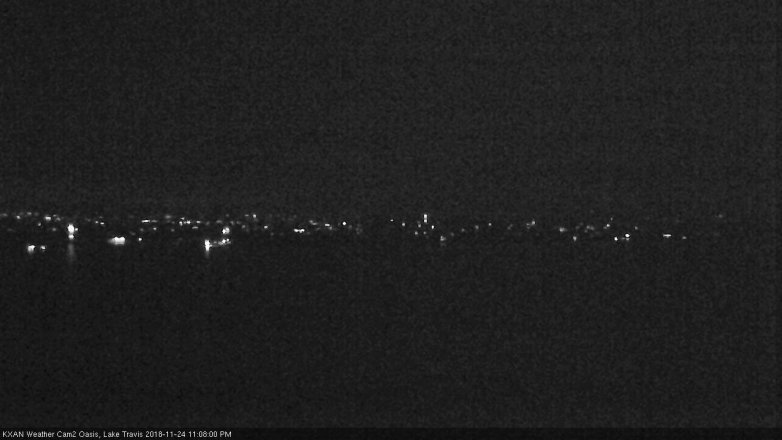 Lake Travis webcam, November 24, 2018 10:10 PM CT