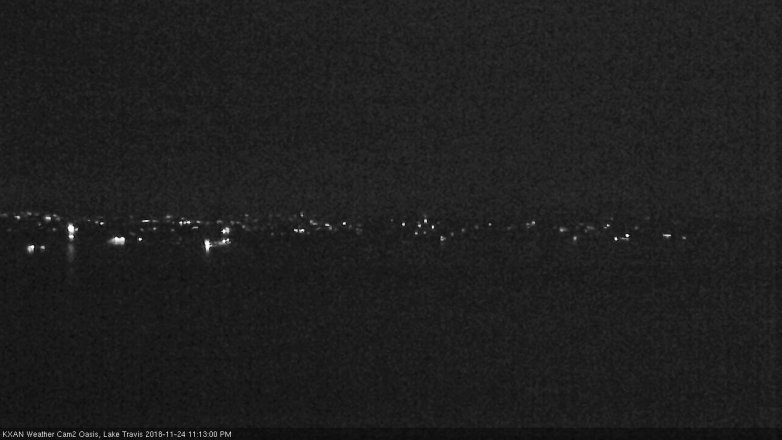 Lake Travis webcam, November 24, 2018 10:15 PM CT