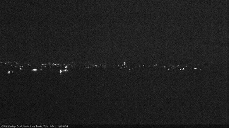 Lake Travis webcam, November 24, 2018 10:20 PM CT