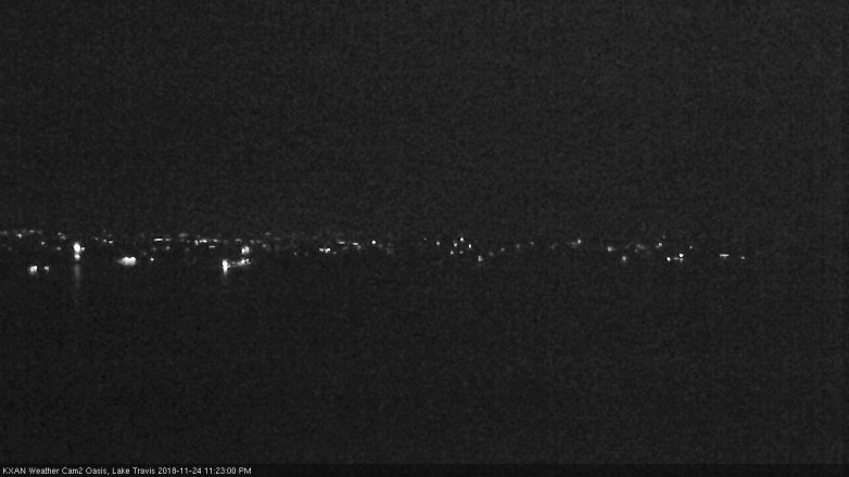 Lake Travis webcam, November 24, 2018 10:25 PM CT