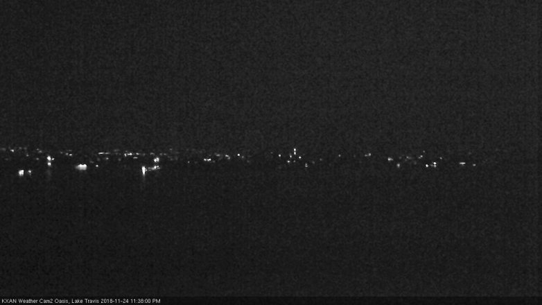 Lake Travis webcam, November 24, 2018 10:40 PM CT