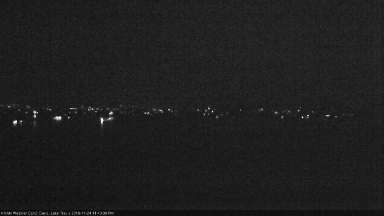 Lake Travis webcam, November 24, 2018 10:45 PM CT