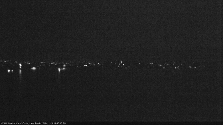 Lake Travis webcam, November 24, 2018 10:50 PM CT