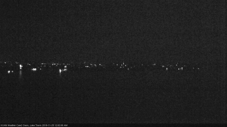 Lake Travis webcam, November 24, 2018 11:05 PM CT