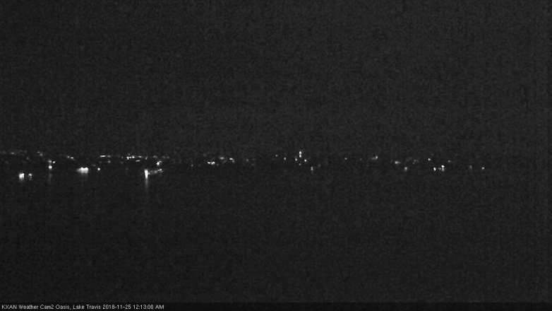 Lake Travis webcam, November 24, 2018 11:15 PM CT