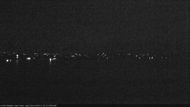 Lake Travis webcam, November 24, 2018 11:20 PM CT