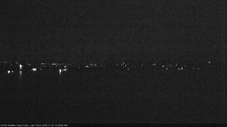 Lake Travis webcam, November 24, 2018 11:30 PM CT