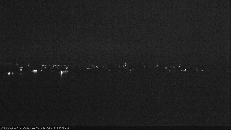 Lake Travis webcam, November 24, 2018 11:35 PM CT