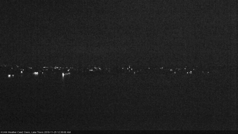 Lake Travis webcam, November 24, 2018 11:40 PM CT