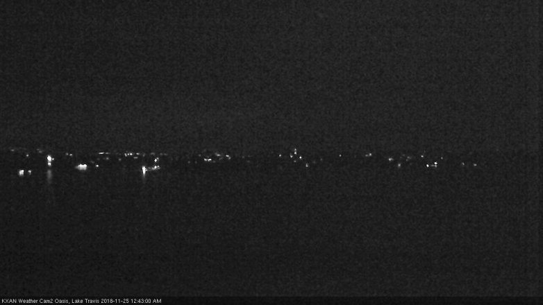 Lake Travis webcam, November 24, 2018 11:45 PM CT