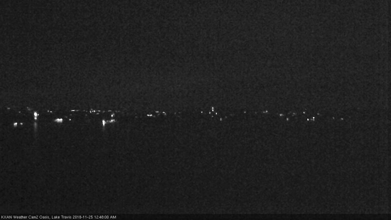 Lake Travis webcam, November 24, 2018 11:50 PM CT