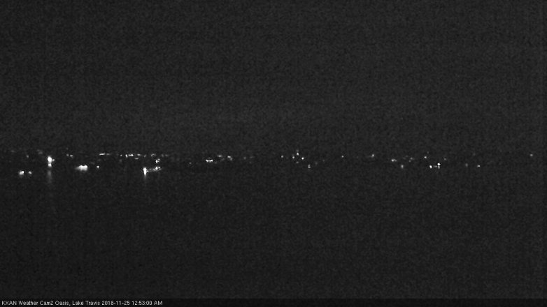 Lake Travis webcam, November 24, 2018 11:55 PM CT