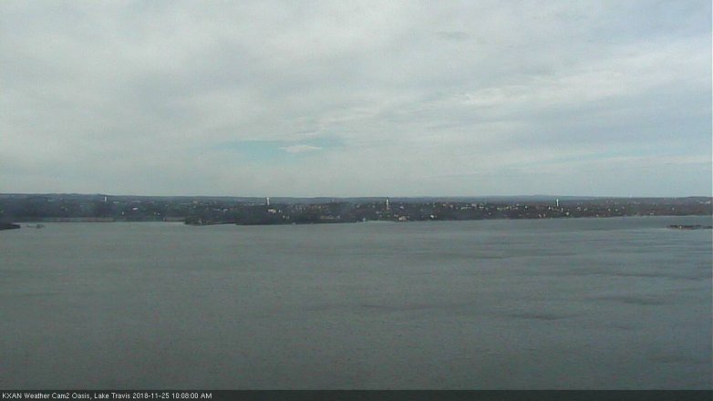Lake Travis webcam, November 25, 2018 9:10 AM CT