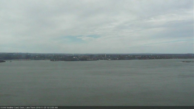 Lake Travis webcam, November 25, 2018 9:15 AM CT