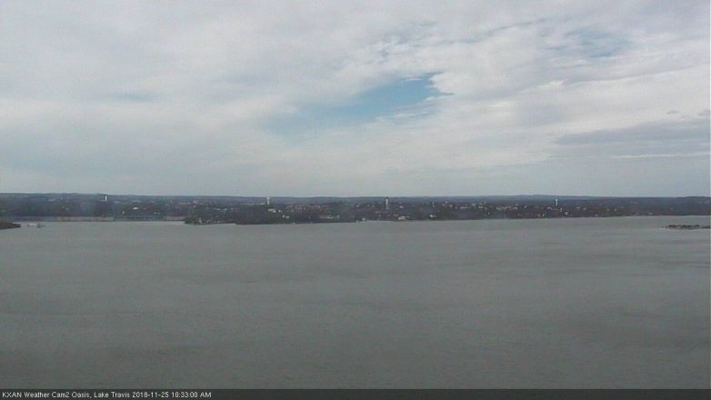 Lake Travis webcam, November 25, 2018 9:35 AM CT