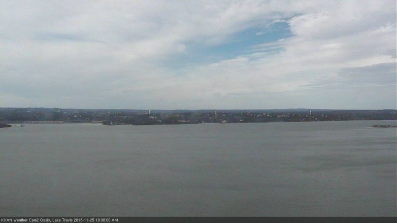 Lake Travis webcam, November 25, 2018 9:40 AM CT