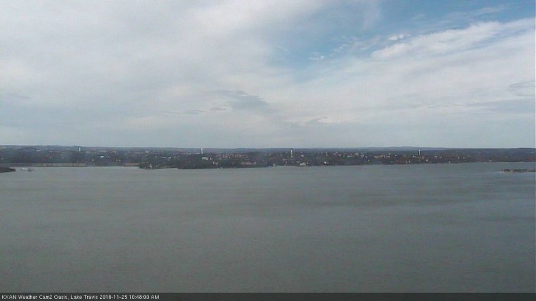 Lake Travis webcam, November 25, 2018 9:50 AM CT
