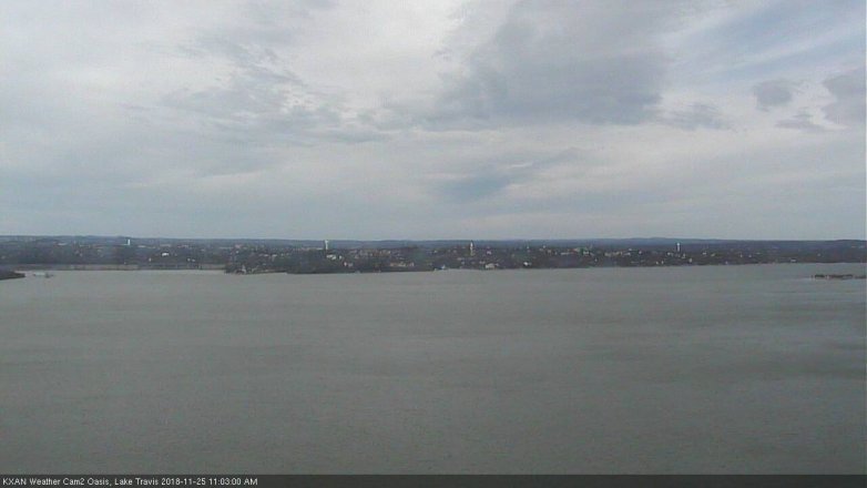 Lake Travis webcam, November 25, 2018 10:05 AM CT