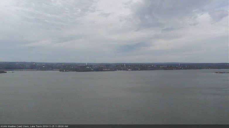 Lake Travis webcam, November 25, 2018 10:10 AM CT