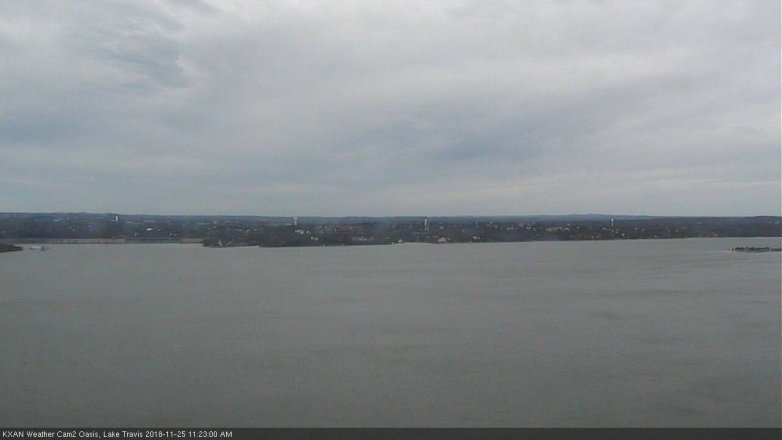 Lake Travis webcam, November 25, 2018 10:25 AM CT