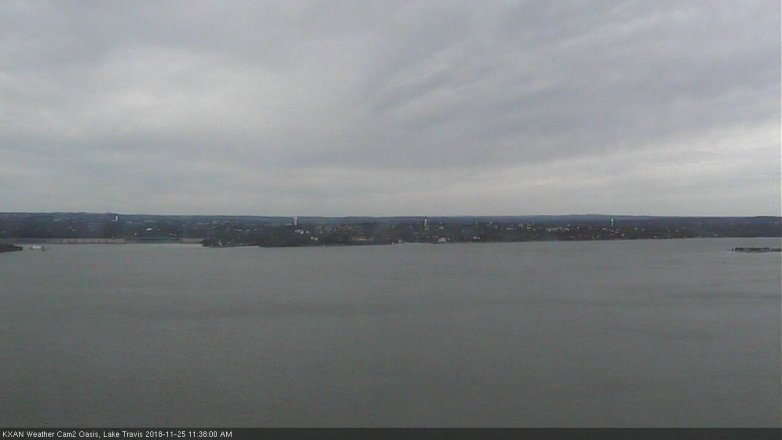 Lake Travis webcam, November 25, 2018 10:40 AM CT