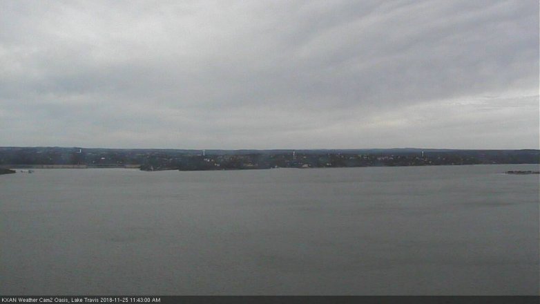 Lake Travis webcam, November 25, 2018 10:45 AM CT
