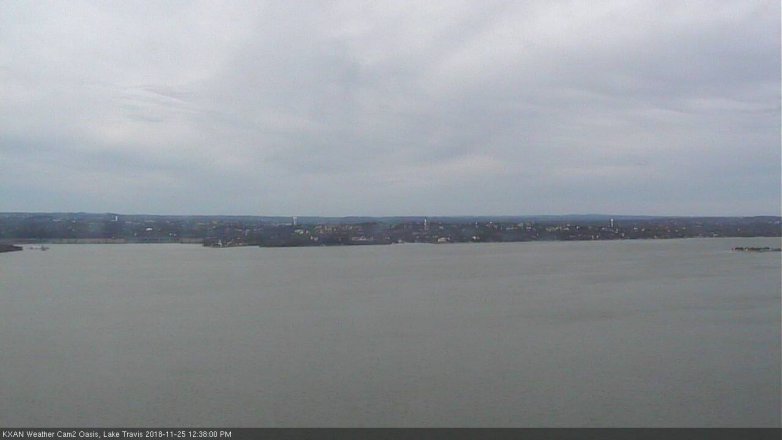 Lake Travis webcam, November 25, 2018 11:40 AM CT