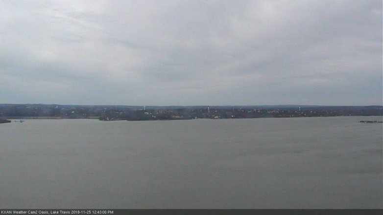 Lake Travis webcam, November 25, 2018 11:45 AM CT