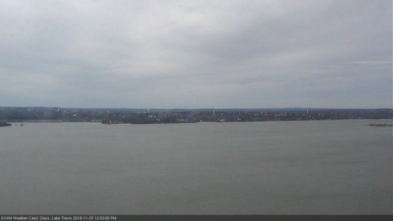 Lake Travis webcam, November 25, 2018 11:55 AM CT