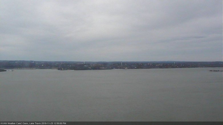 Lake Travis webcam, November 25, 2018 12:00 PM CT